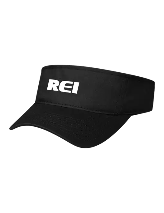 Black Cap Visor w/REI Logo