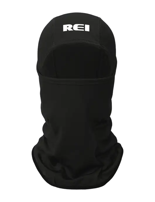 Black CornerStone Smooth Fleece Face Mask w/REI Logo