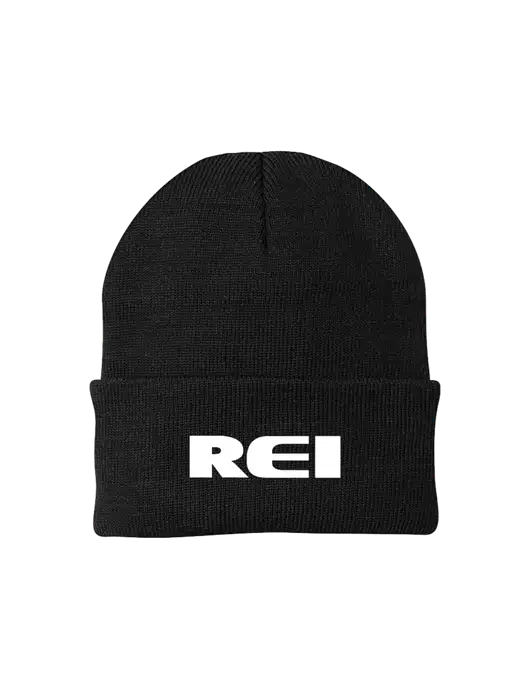 Black Knit Cap w/REI Logo