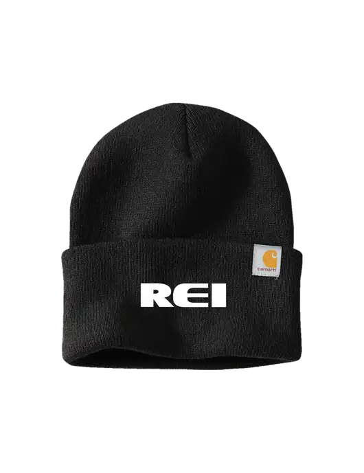 Carhartt Black Watch Cap 2.0 w/REI Logo