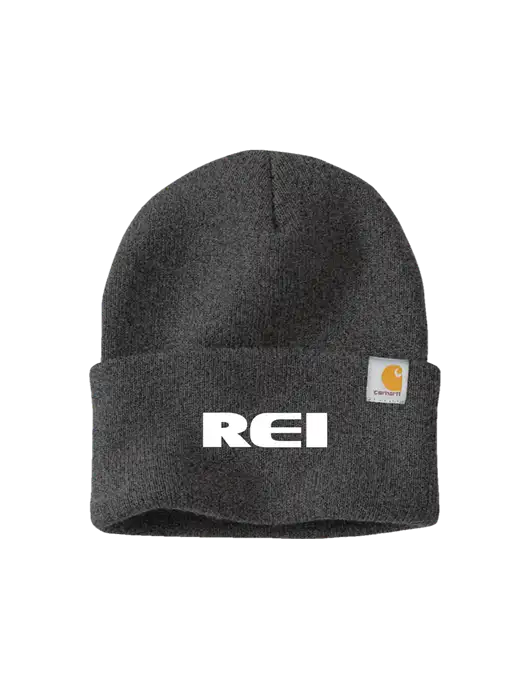 Carhartt Dark Grey Watch Cap 2.0 w/REI Logo