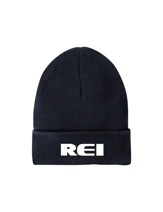 Recycled True Navy Beanie w/REI Logo