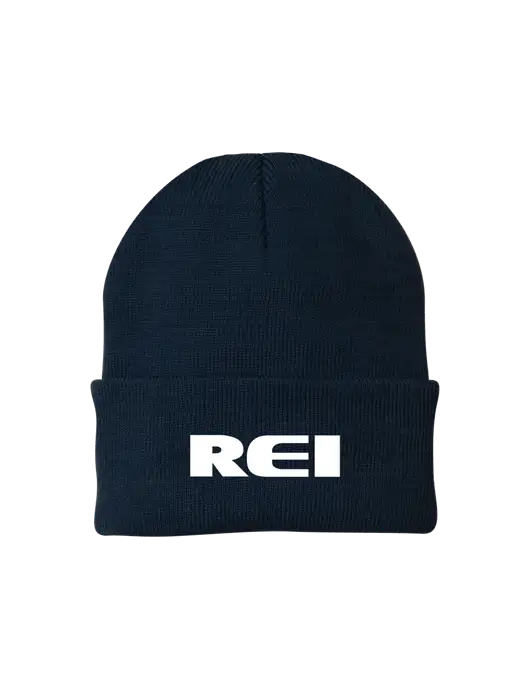 Navy Knit Cap w/REI Logo