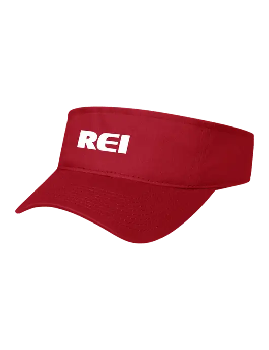 Red Cap Visor w/REI Logo
