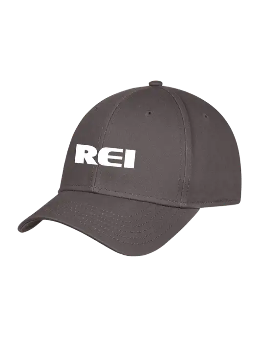 Charcoal Structured Cap Hook & Loop w/REI Logo
