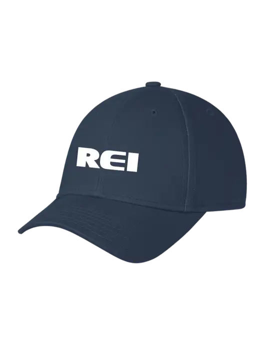 Navy Structured Cap Hook & Loop w/REI Logo