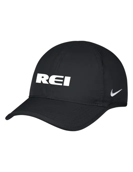 Nike Black Featherlight Cap w/REI Logo