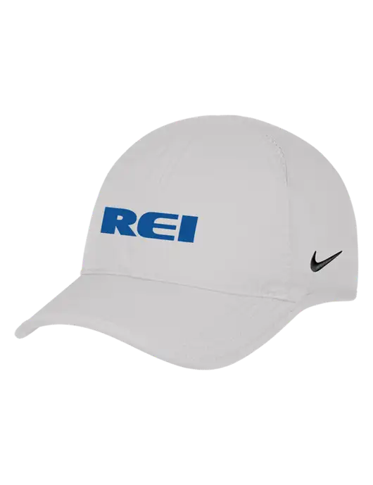 Nike White Featherlight Cap w/REI Logo