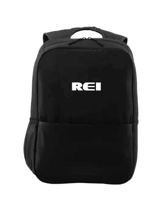 Access Square Laptop Black Backpack w/REI Logo