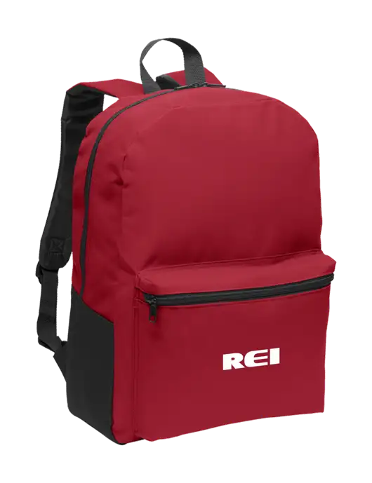 Casual Red Lightweight Laptop Backpack w/REI Logo