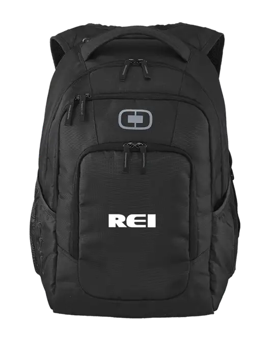 OGIO Black Logan Laptop Backpack
 w/REI Logo