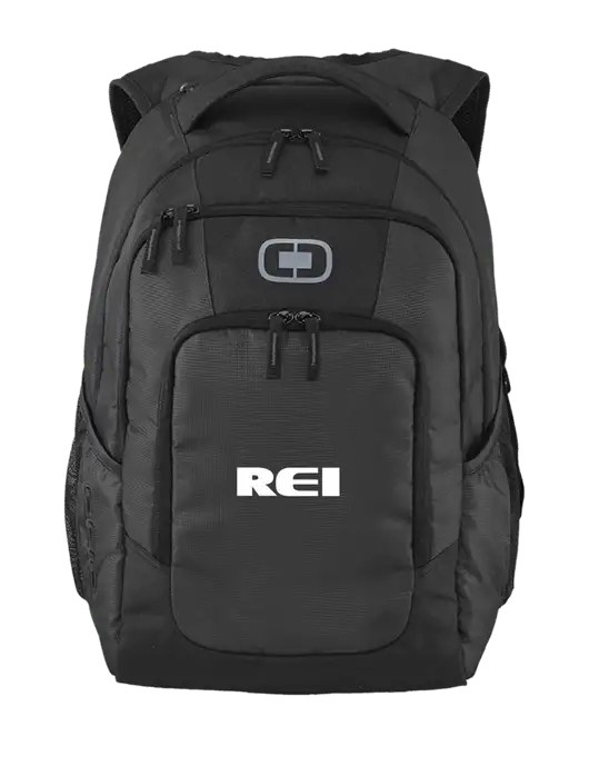 OGIO Diesel Grey Logan Laptop Backpack
 w/REI Logo