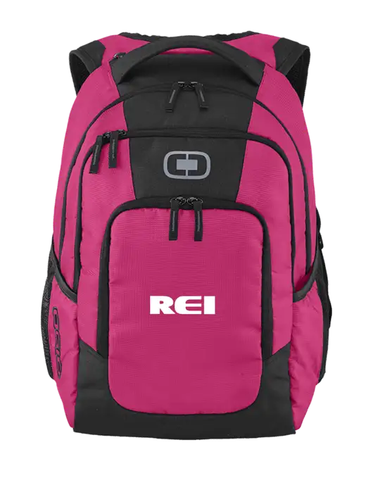 OGIO Flush Pink Logan Laptop Backpack
 w/REI Logo