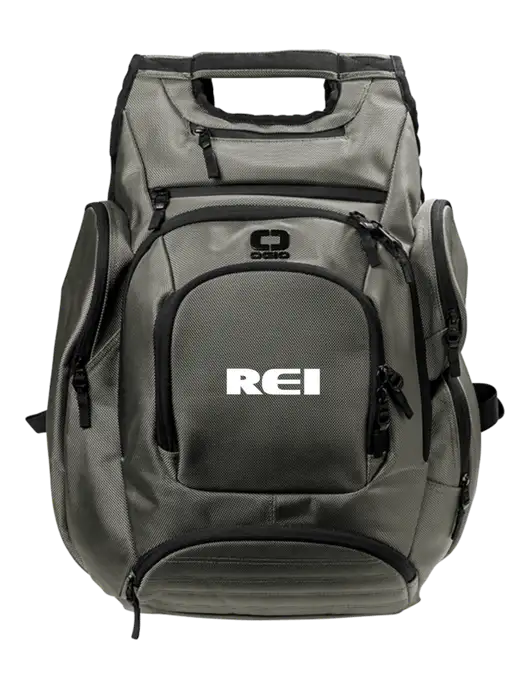 OGIO Medium Grey Metro Ballistic Laptop Backpack w/REI Logo