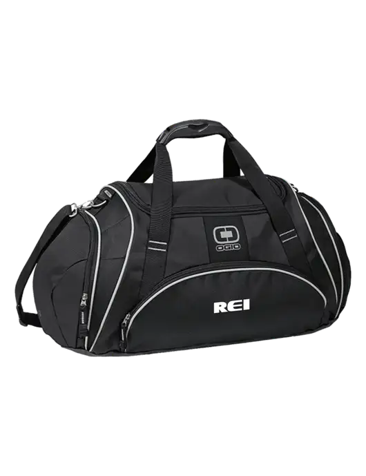 OGIO Black Crunch Duffel
 w/REI Logo