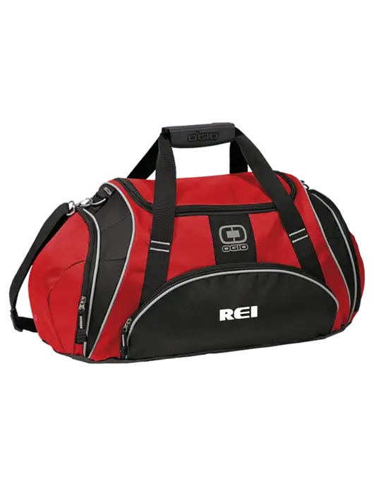 OGIO Red Crunch Duffel
 w/REI Logo