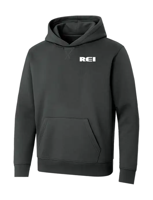 Allmade Charcoal Grey Organic French Terry Pullover Hoodie w/REI Logo