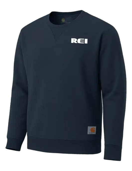 Carhartt Navy Midweight Crewneck Sweatshirt w/REI Logo