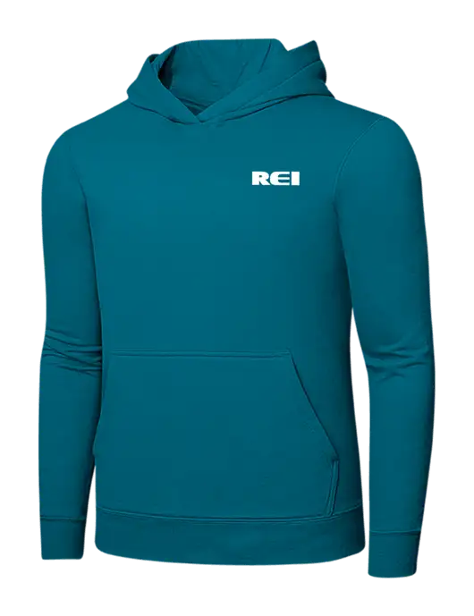 Dark Teal 7.8 oz Ring Spun Hooded Sweatshirt w/REI Logo