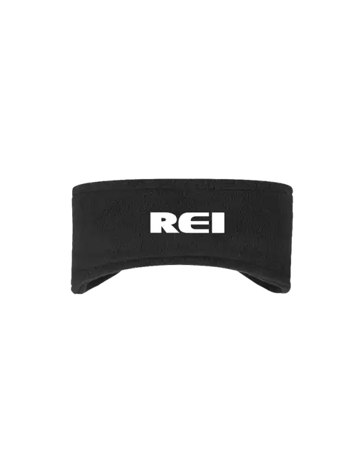 Black Stretch Fleece Headband w/REI Logo