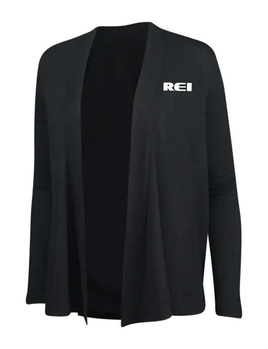 Black Womens Concept Cardigan w/REI Logo