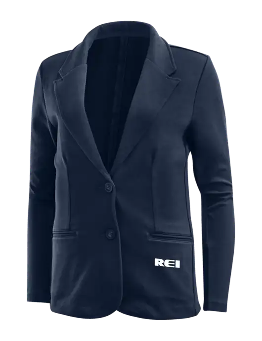 Deep Navy Womens Knit Blazer w/REI Logo