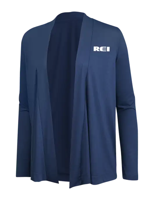 Dusty  Blue Womens Concept Cardigan w/REI Logo