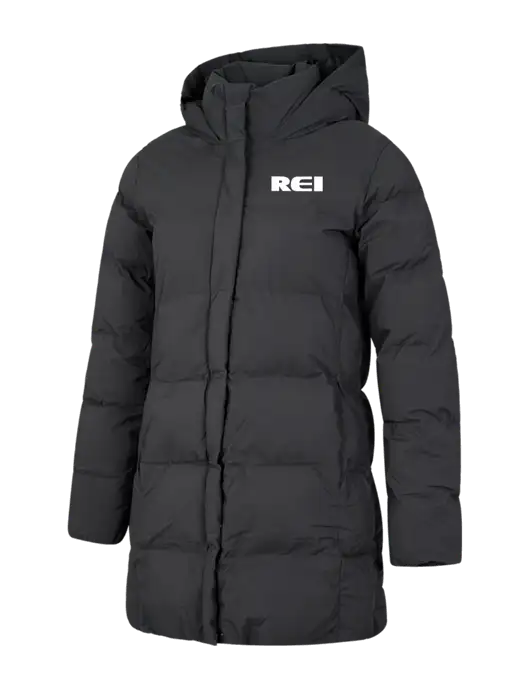 Mercer+Mettle Womens Dark Grey Puffy Parka  w/REI Logo