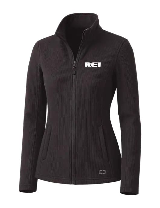 OGIO Blacktop Womens Grit Fleece Jacket w/REI Logo