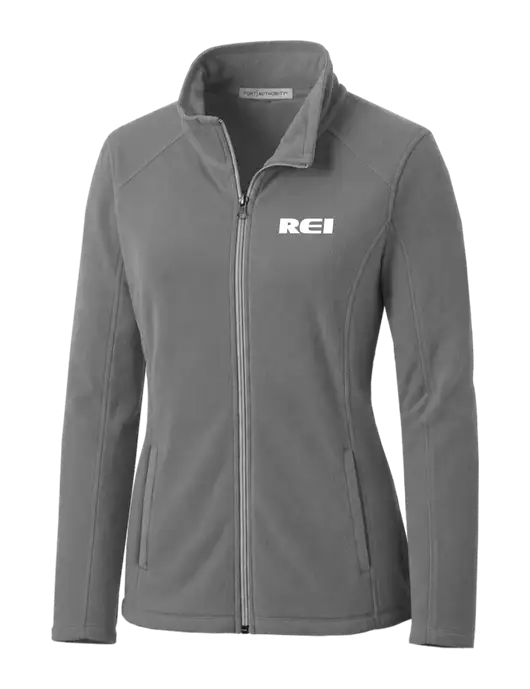 Medium Grey Womens Microfleece Jacket w/REI Logo