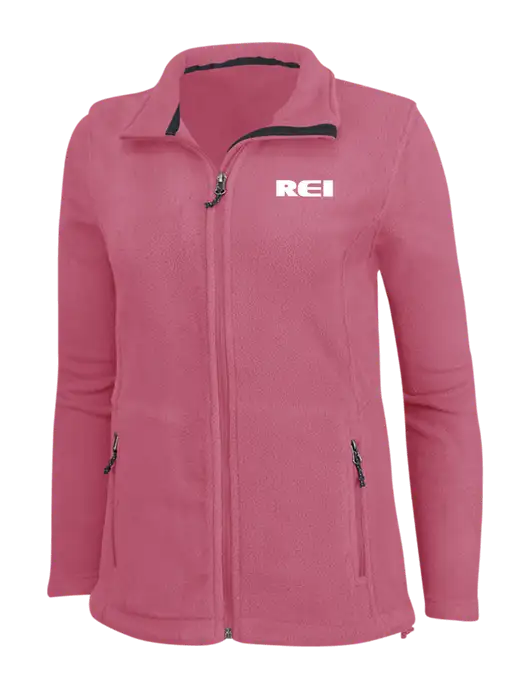 Womens Pink Fleece Jacket w/REI Logo
