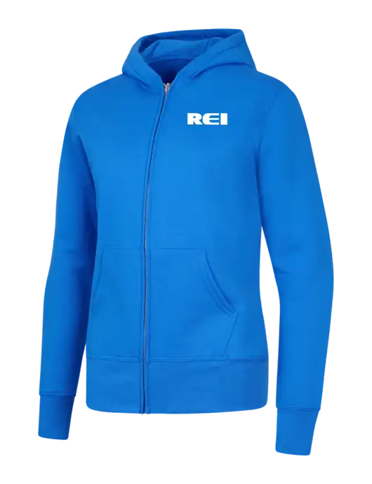 Royal Womens Core Fleece Full-Zip Hooded Sweatshirt w/REI Logo