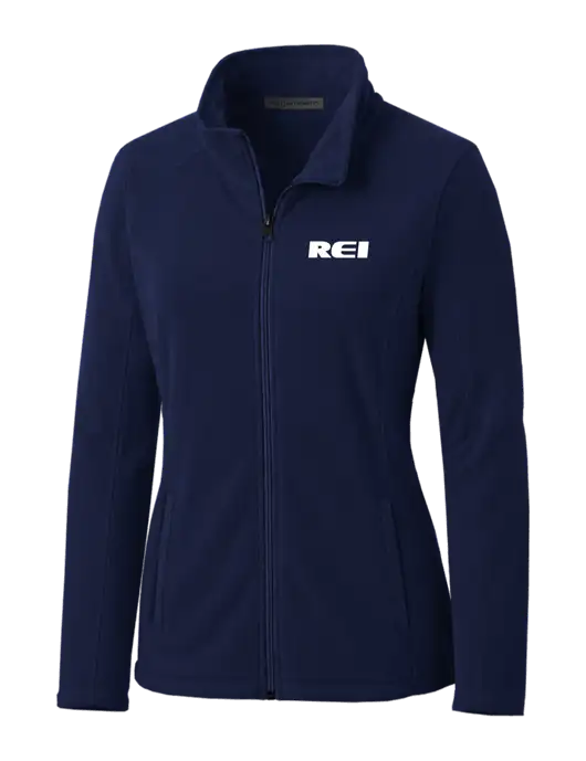 Navy Womens Microfleece Jacket w/REI Logo