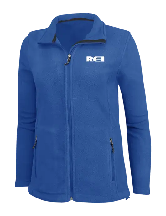 Womens Dark Royal Fleece Jacket w/REI Logo