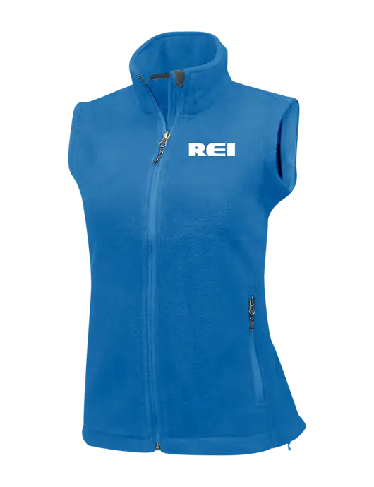 Royal Womens Fleece Vest w/REI Logo