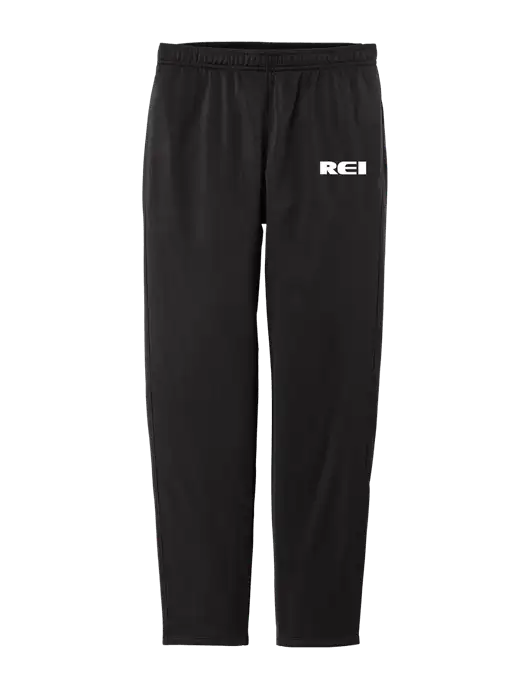Womens Tricot Black Track Jogger w/REI Logo