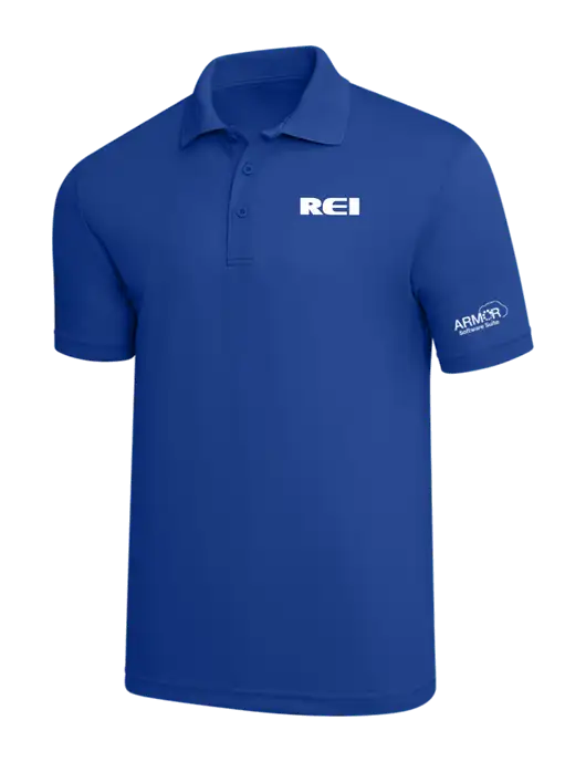 Dark Royal PosiCharge RacerMesh Polo w/REI Logo, Armor Logo