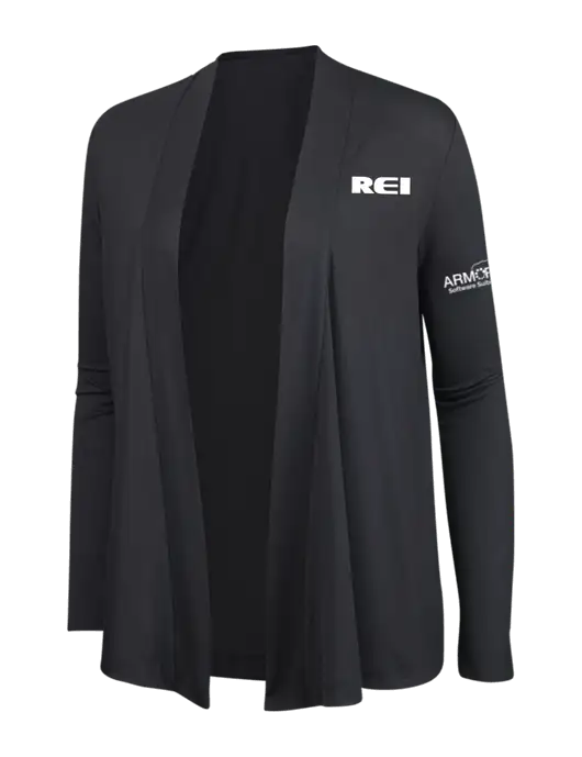 Smoke Grey Womens Concept Cardigan w/REI Logo, Armor Logo